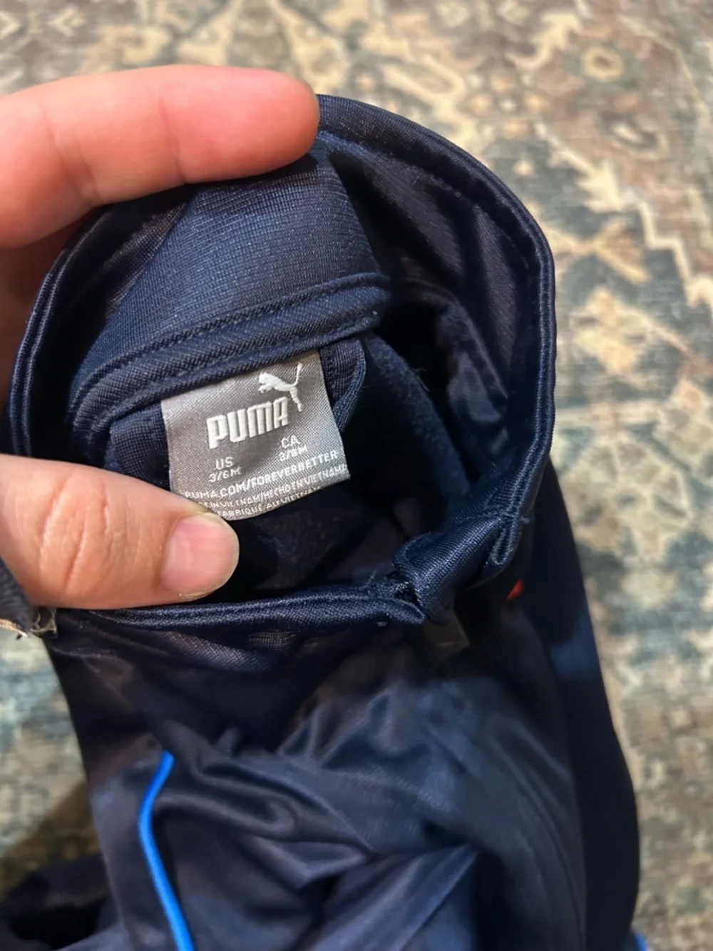 PUMA Kids Navy Track Jacket and Pants Set - Picture 3 of 4